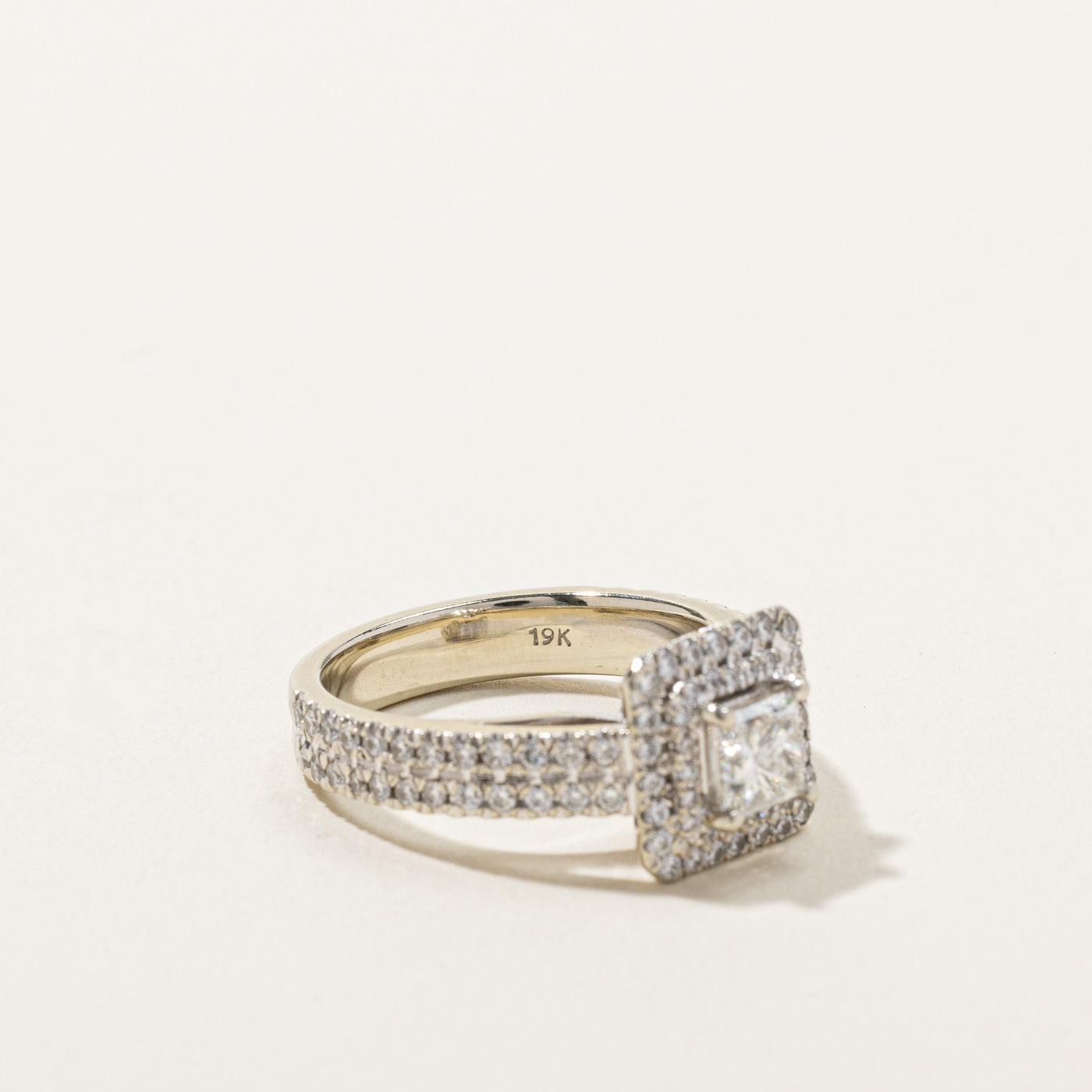 1.24ctw Halo Diamond Engagement Ring for Women - Size 7 | Elegant Wedding & Proposal Jewelry Gift