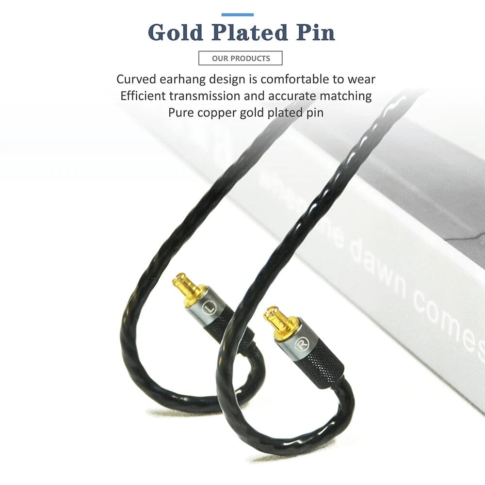 Premium GUCraftsman 6N Single Crystal Silver Upgrade Cable for Audio-Technica ATH-LS200is/LS300is/LS400is/E70/E50/LS70is - A2DC Connector for Audiophiles - Perfect for Studio Monitoring & Hi-Fi Music Listening