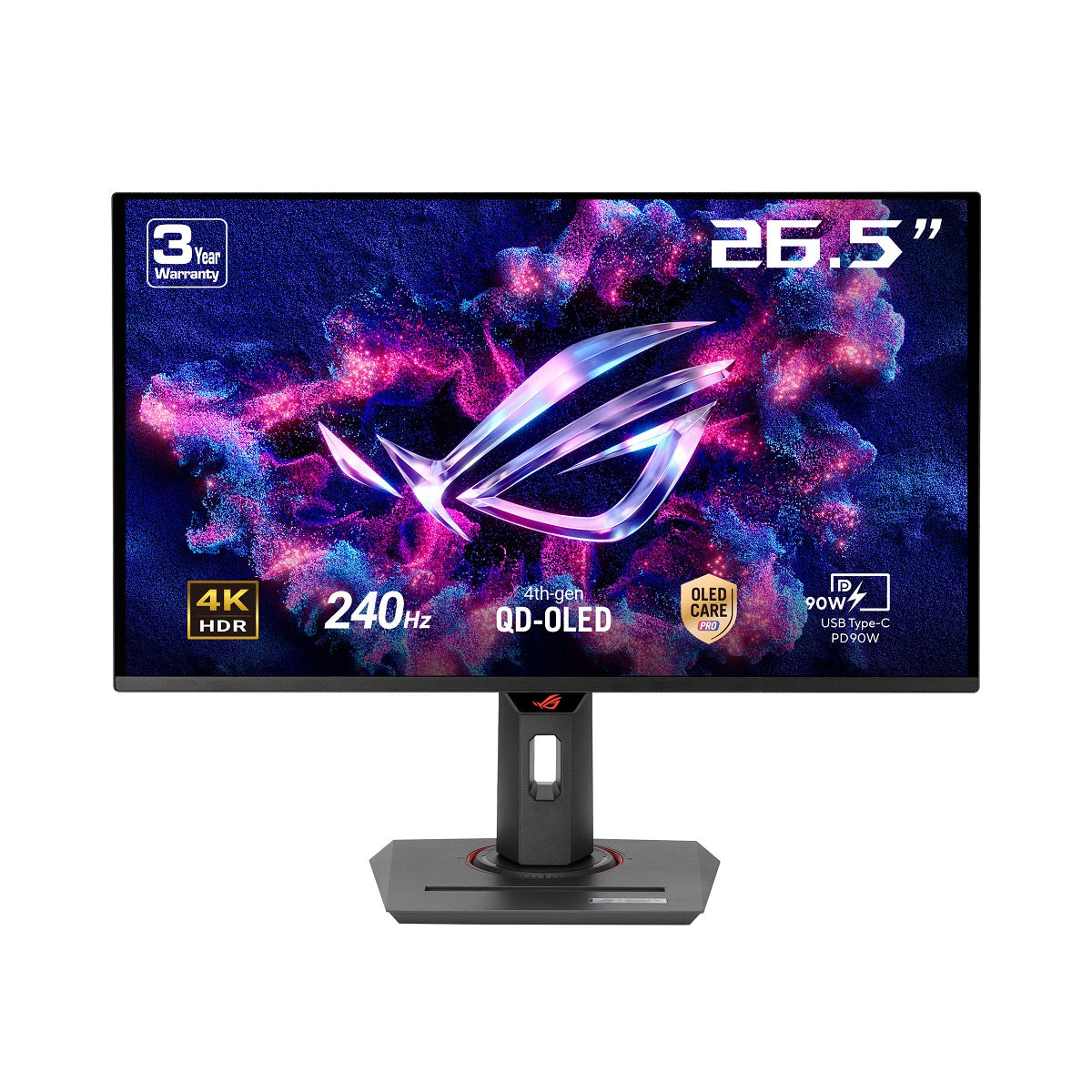 ASUS ROG Strix OLED XG27UCDMG 27-inch 4K UHD 240Hz Gaming Monitor - Ultra Fast Refresh Rate, HDR, G-Sync Compatible for PC, PS5, Xbox Series X Gaming & Professional Esports