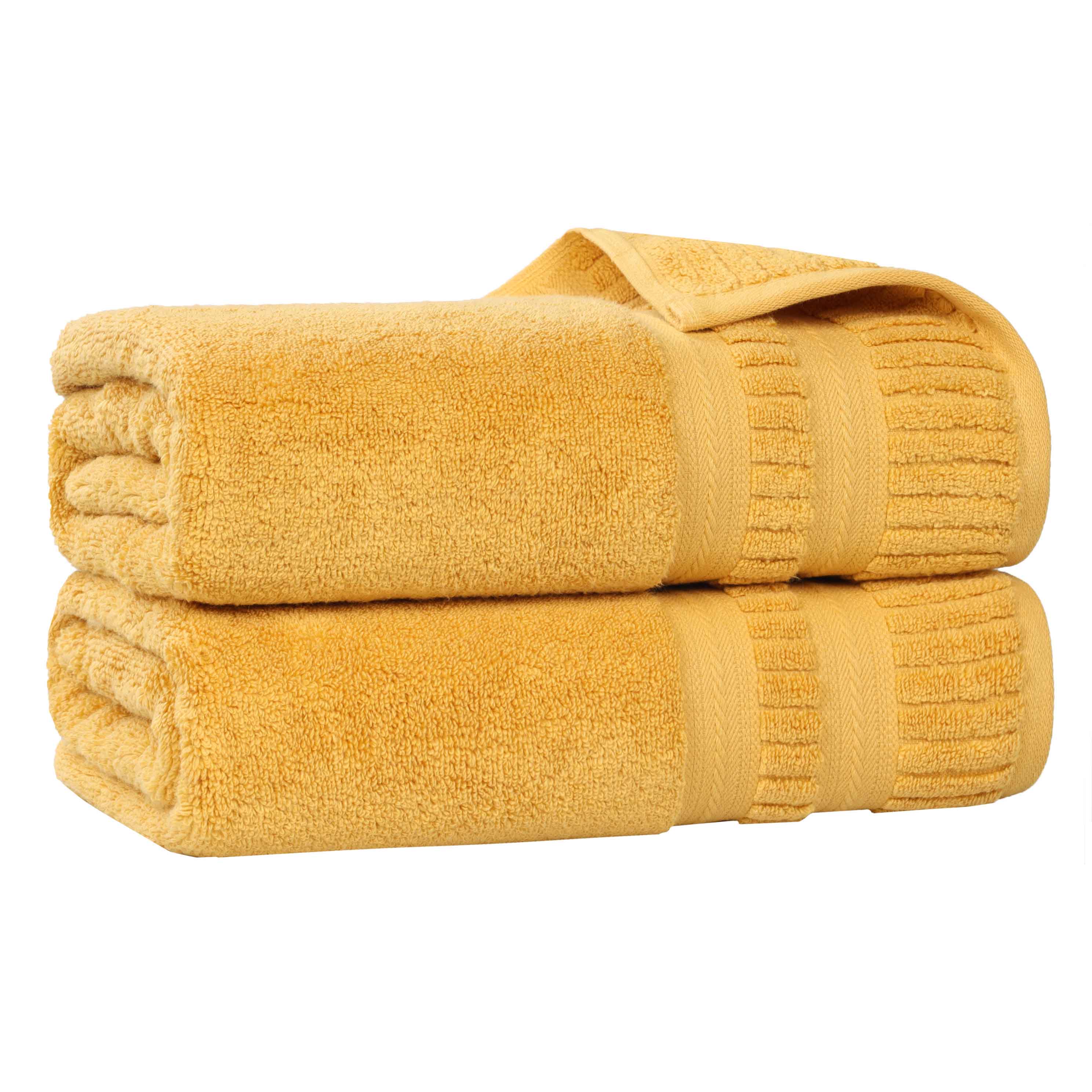 Premium Venice Zero Twist Cotton Bath Towels - Ultra Absorbent Medium Weight Bath Sheets, Set of 2 (Luxury Spa & Hotel Quality for Bath, Pool & Beach Use)