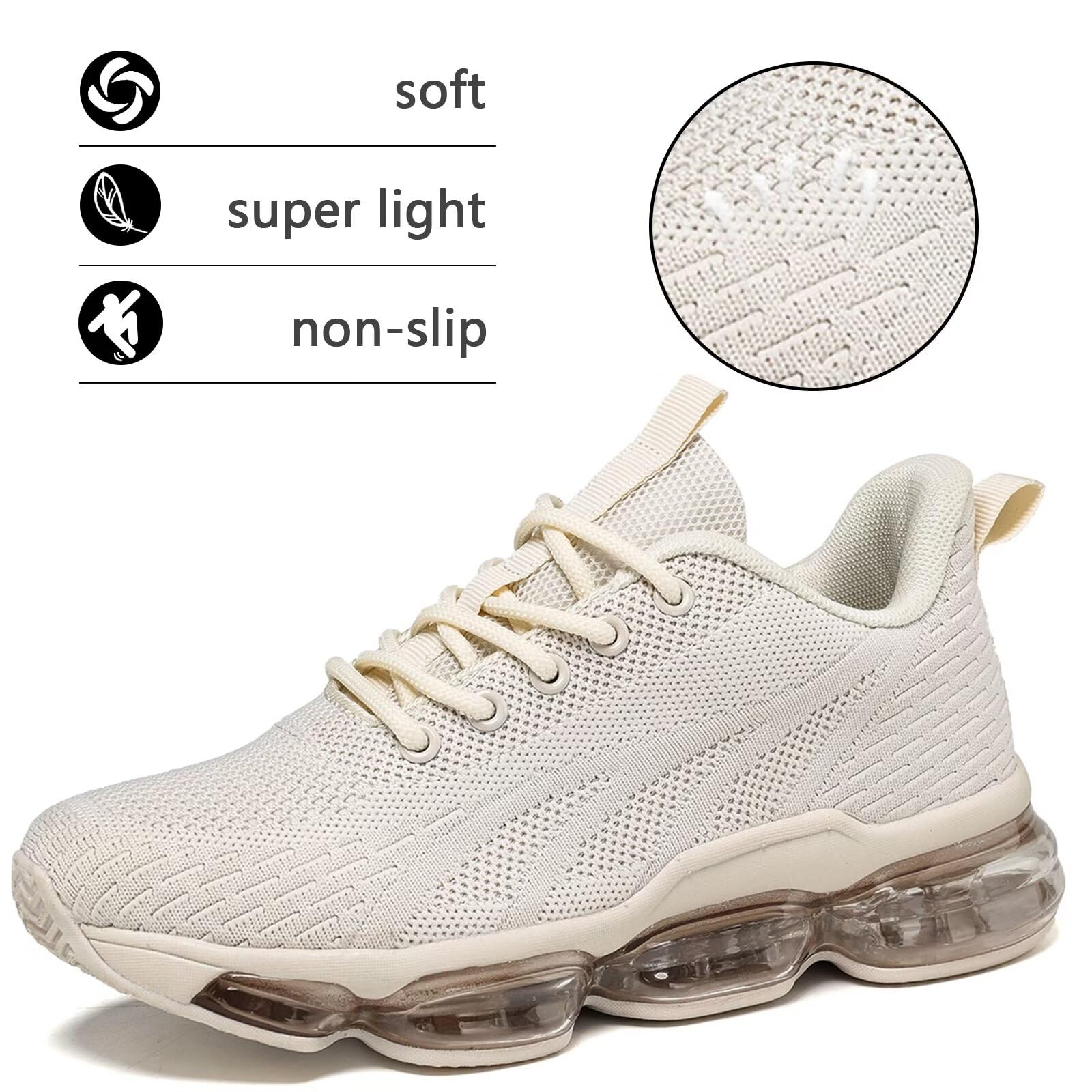 Women's Breathable Air Running Shoes - Lightweight Athletic Sneakers for Walking, Tennis, Workout & Casual Sports | Non-Slip Mesh Design for Gym, Jogging & Outdoor Activities