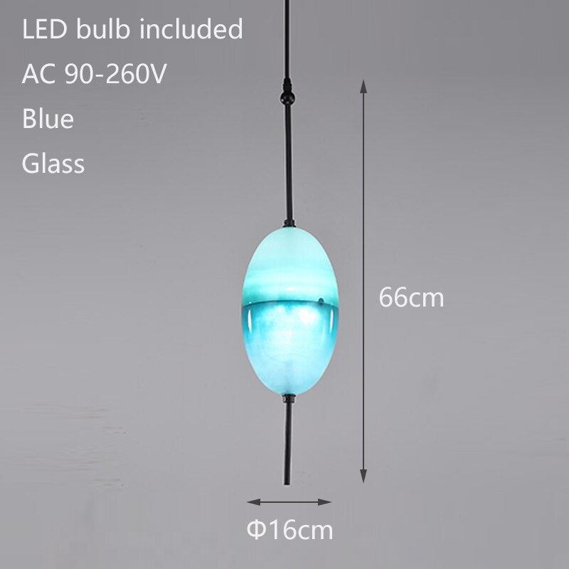 Tear Drop Glass Pendant Lights - Modern Dimmable Chandelier for Living Room, Dining Room, Bedroom & Kitchen | Elegant Hanging Ceiling Light Fixture
