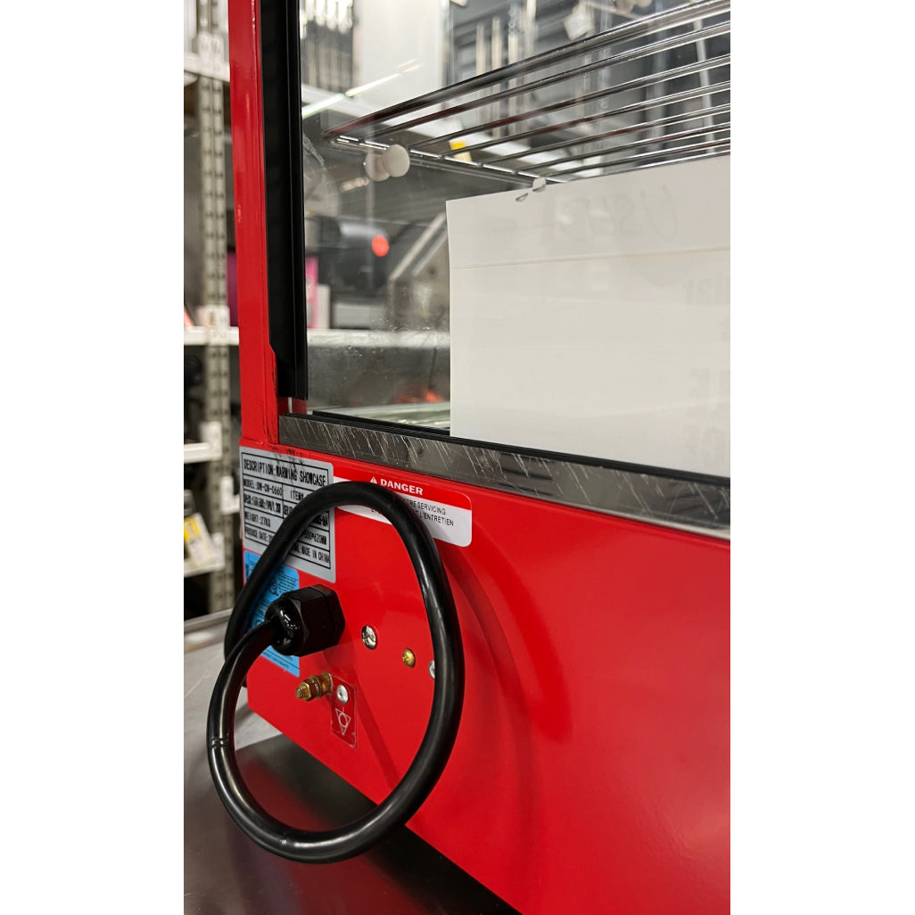 Used Nella 26-Inch Curved Glass Countertop Display Warmer Model 21479 - Perfect for Restaurants, Cafes & Buffets