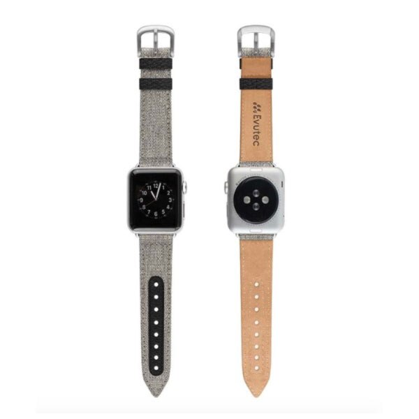 Evutec Band for Apple Watch 40mm - Black | Durable & Stylish Replacement Strap for Workouts & Everyday Wear
