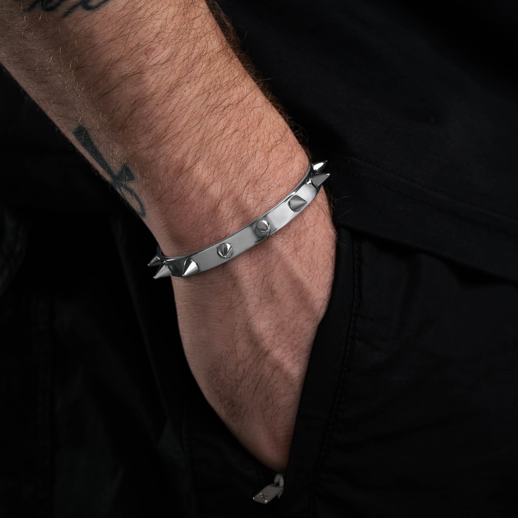 Spiked Cuff Bracelet for Women - Punk Gothic Fashion Jewelry - Edgy Biker Accessory for Concerts, Parties & Everyday Wear