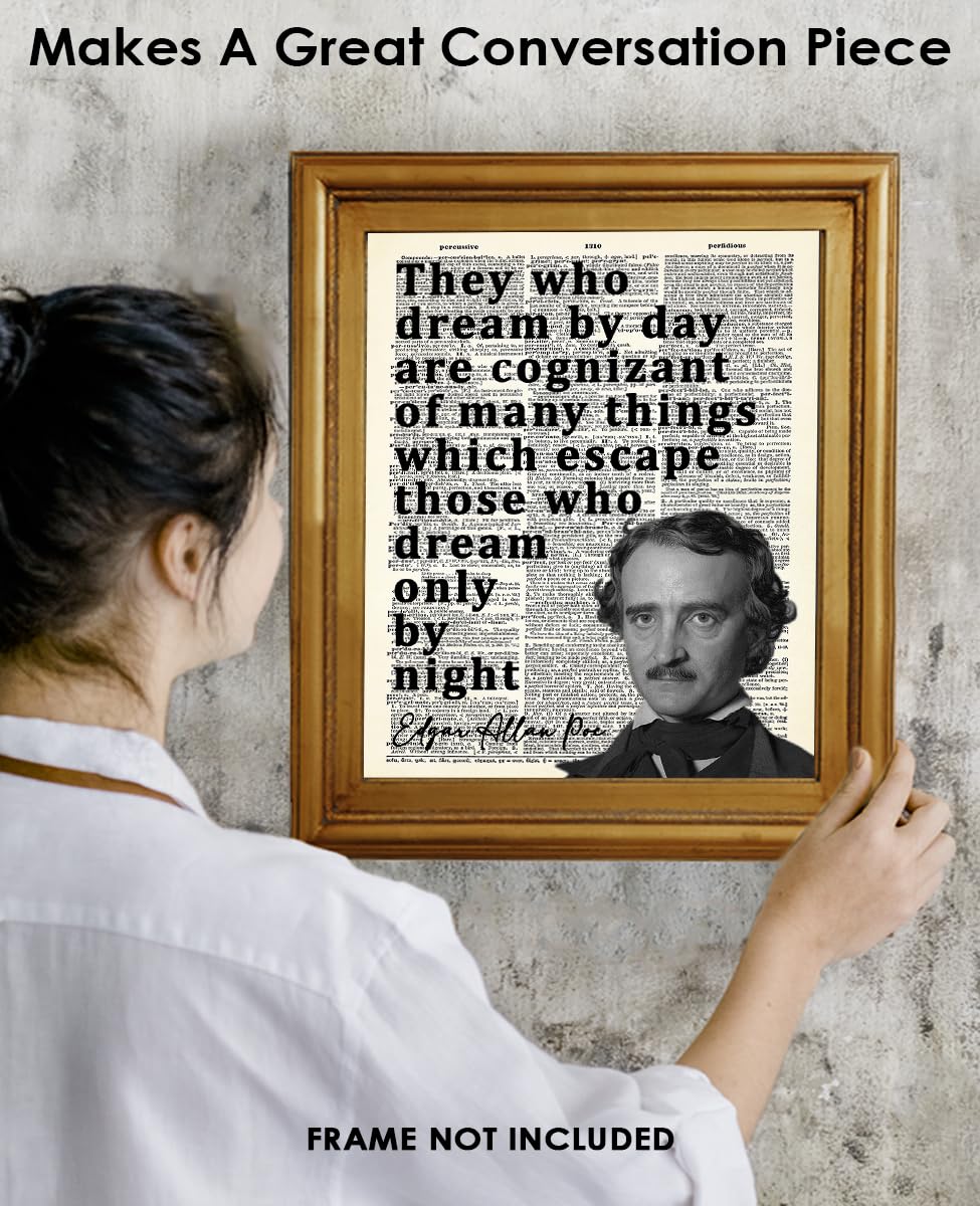 Edgar Allan Poe Motivational Wall Art 