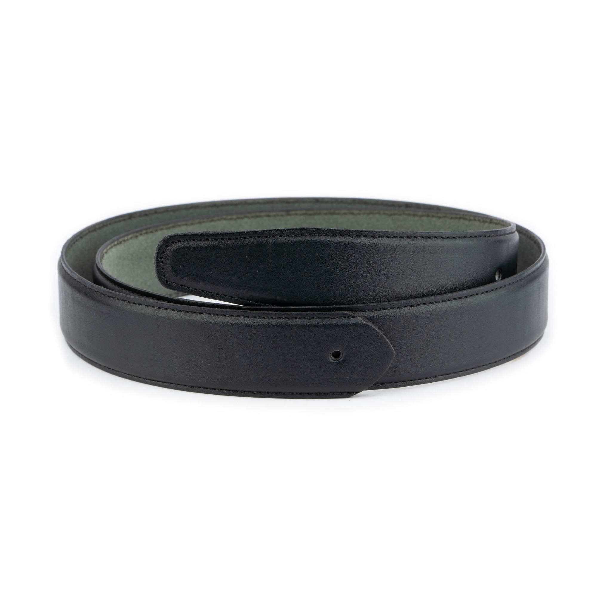 Men's Black Leather Belt with Buckle Holes - Adjustable Strap for Cartier Style - Perfect for Casual, Business & Formal Wear