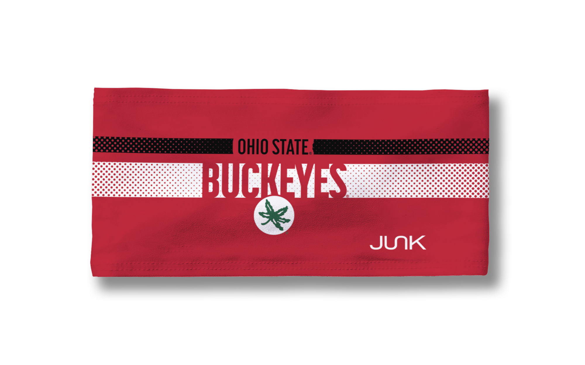 Ohio State University Buckeyes Faded Stripe Big Bang Lite Headband - Adjustable Sports Headband for Running, Workouts & Game Day Support