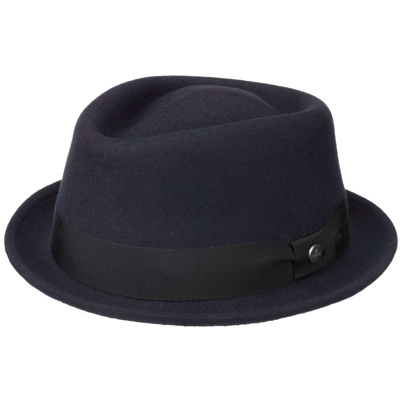 Lierys Classic Pork Pie Wool Felt Hat for Women & Men - Italian Made | Vintage Style Fedora for Casual Wear, Outdoor Events & Fashion Accessories