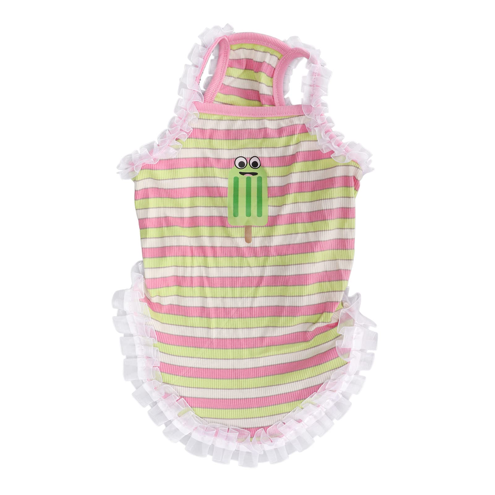 Zerodis Dog Summer Skirt with Lace - Cute Pet Clothes for Small Puppies, Christmas Wedding Holiday Outfit, New Year Party Costume - Perfect for Festive Events & Special Occasions