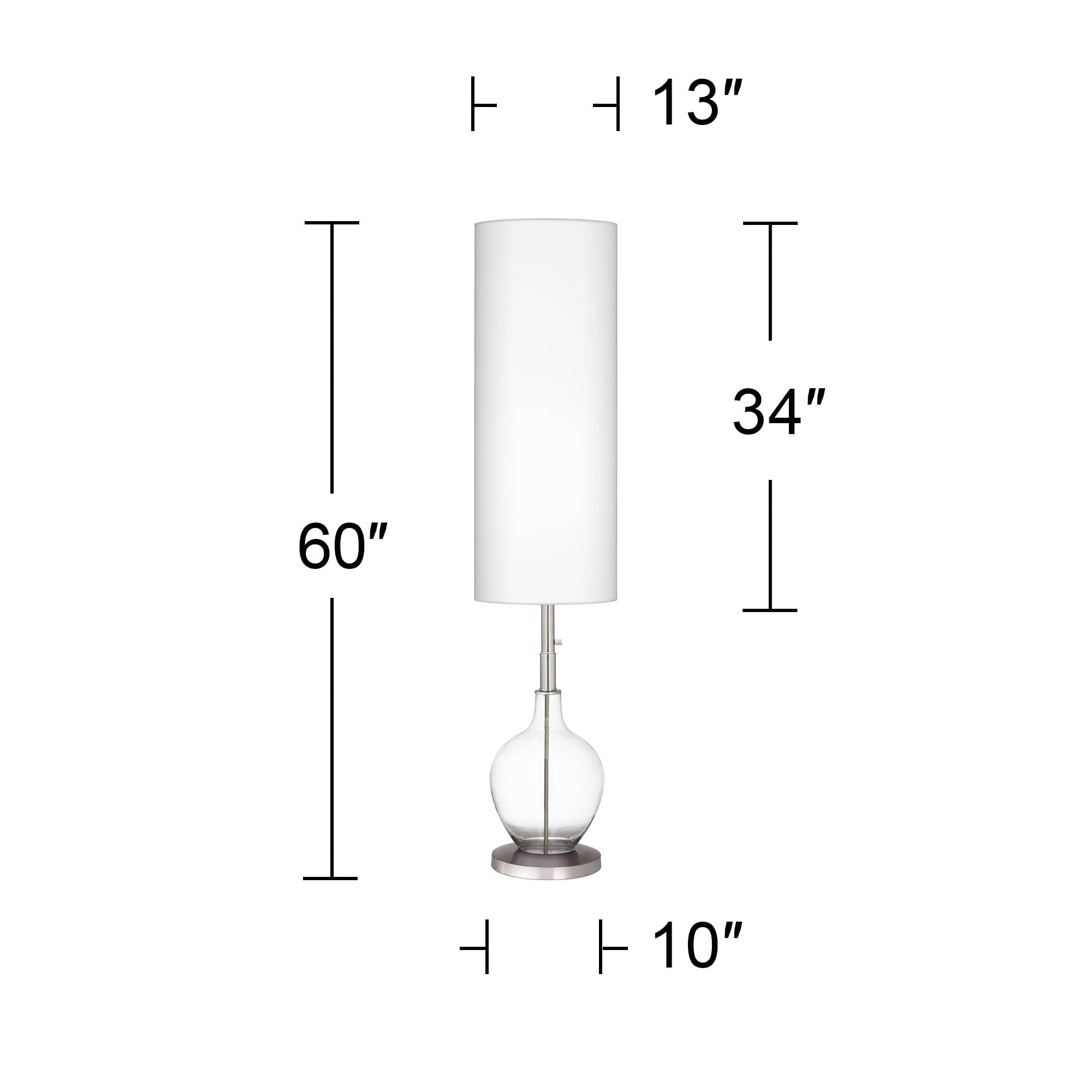 Modern Celosia Orange Floor Lamp - 60