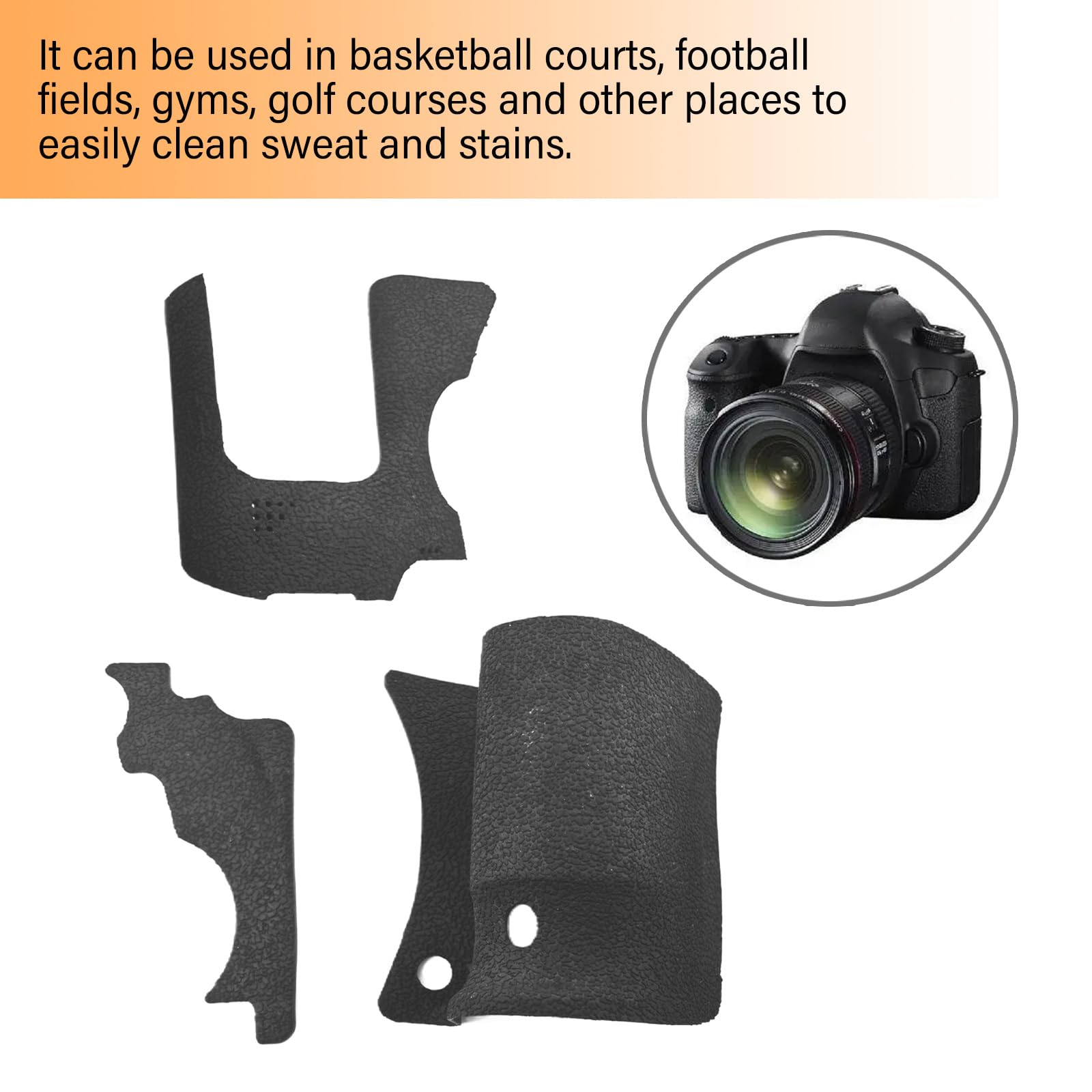 Shockproof Camera Rubber Case - Full Coverage Protection, Easy Installation, Precise Cut (3-Pack) | Perfect for DSLR, Mirrorless & Action Cameras