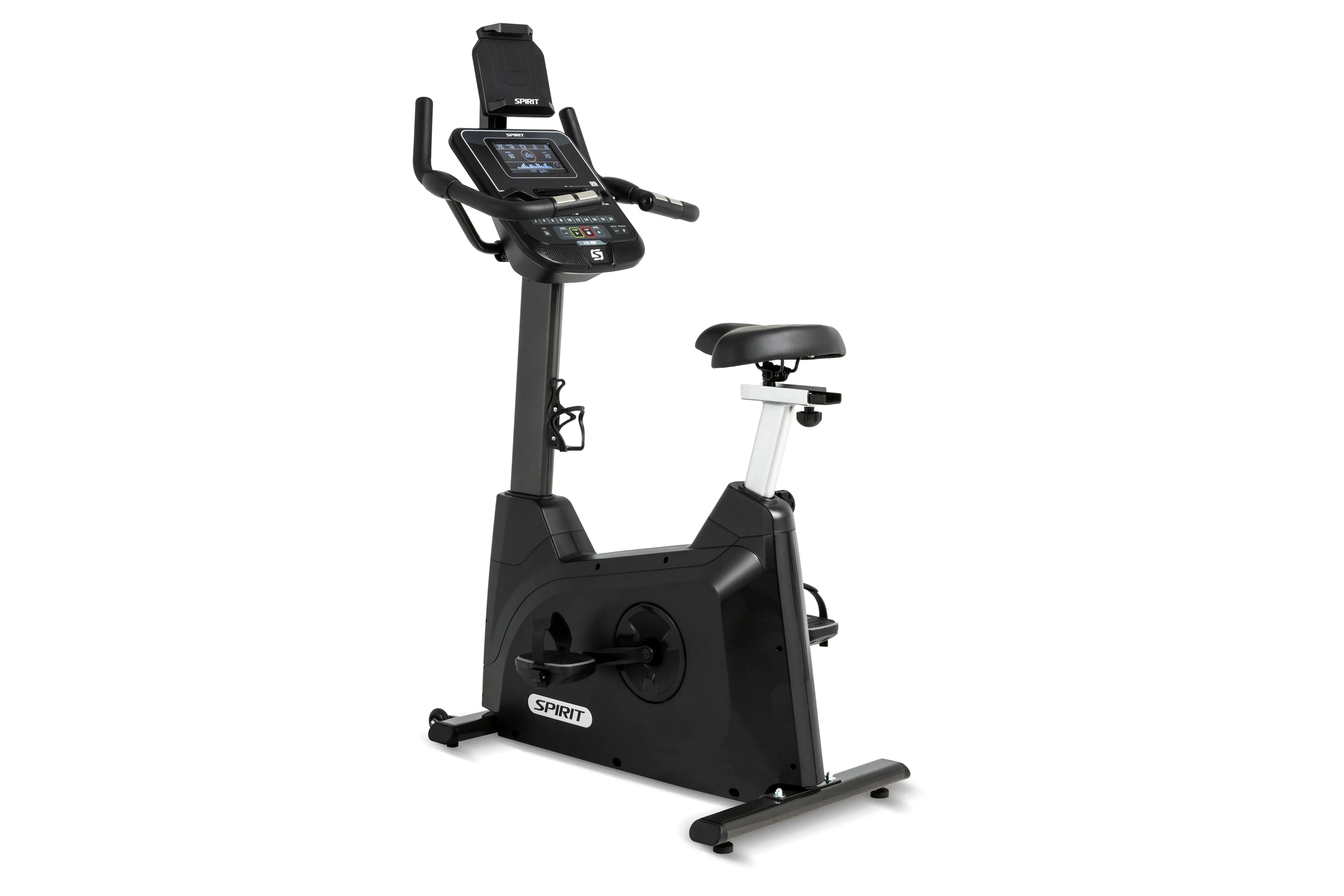 Spirit XBU55V2 Upright Exercise Bike for Home Gym - Cardio Workout Equipment for Indoor Cycling & Fitness Training