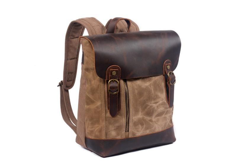 Durable Canvas Travel Backpack - Lightweight Water-Resistant Rucksack for Hiking, Camping & Daily Commute - Perfect Carry-On Bag for Men & Women