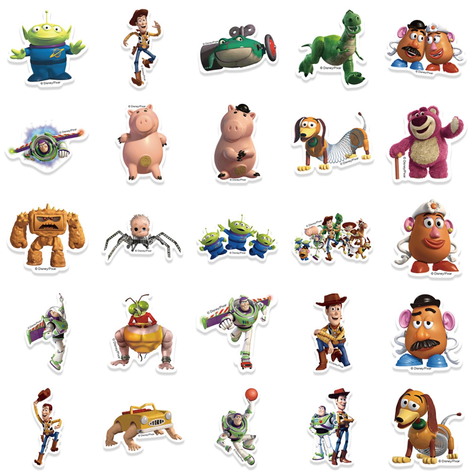 MAXSNOW 50Pcs Toy Story Stickers for Kids - Cute Cartoon Character Decals, Kawaii Vinyl Stickers for Teens & Adults (Pink) - Perfect for Laptops, Water Bottles, Notebooks & DIY Crafts