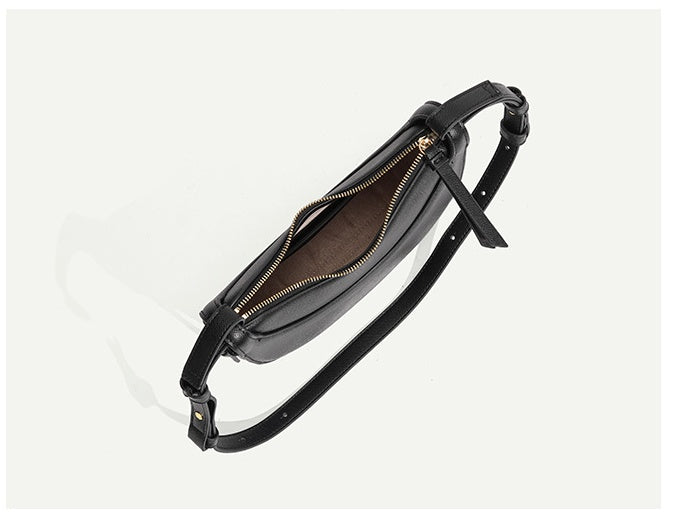 Premium Genuine Leather Tote Bag - Stylish Crescent Shape Handbag for Women, Perfect for Work, Travel & Everyday Use
