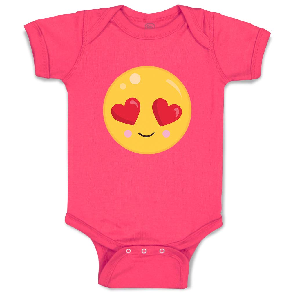 Custom Baby Bodysuit for Boys & Girls - Funny Smile Fall in Love Cotton Striped Onesie | Perfect for Newborn Photoshoots, Family Outings & Playtime