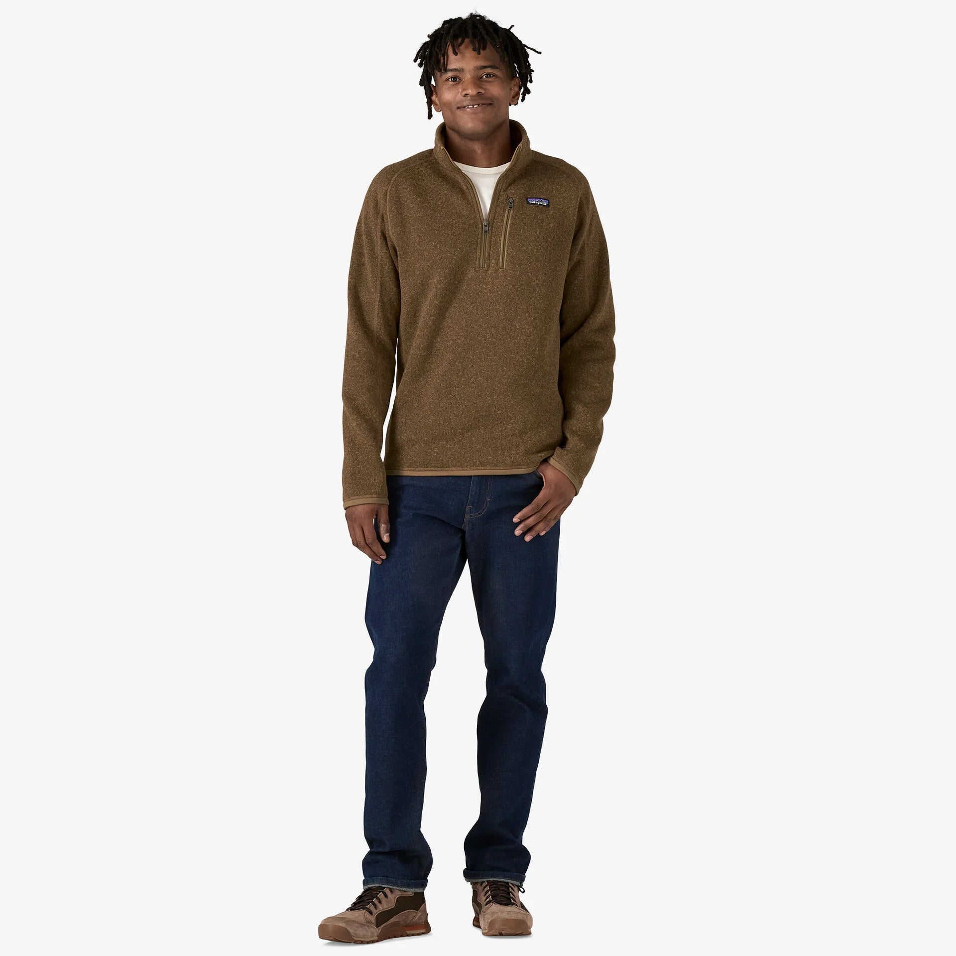 Men's Better Sweater® 1/4 Zip Fleece Jacket - Lightweight Warm Pullover for Hiking & Outdoor Activities (Style 25523)