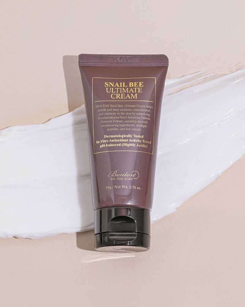 Benton Snail Bee Ultimate Cream - Korean Skincare for Hydration & Anti-Aging | Perfect for Dry Skin & Night Routine