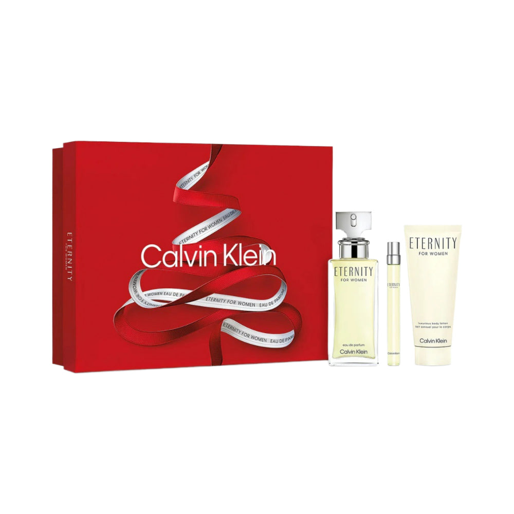 Eternity 3 Piece Eau De Parfum Set - 100ml Perfume Bottle for Women | Long-Lasting Fragrance Gift Set for Daily Wear, Special Occasions & Date Nights