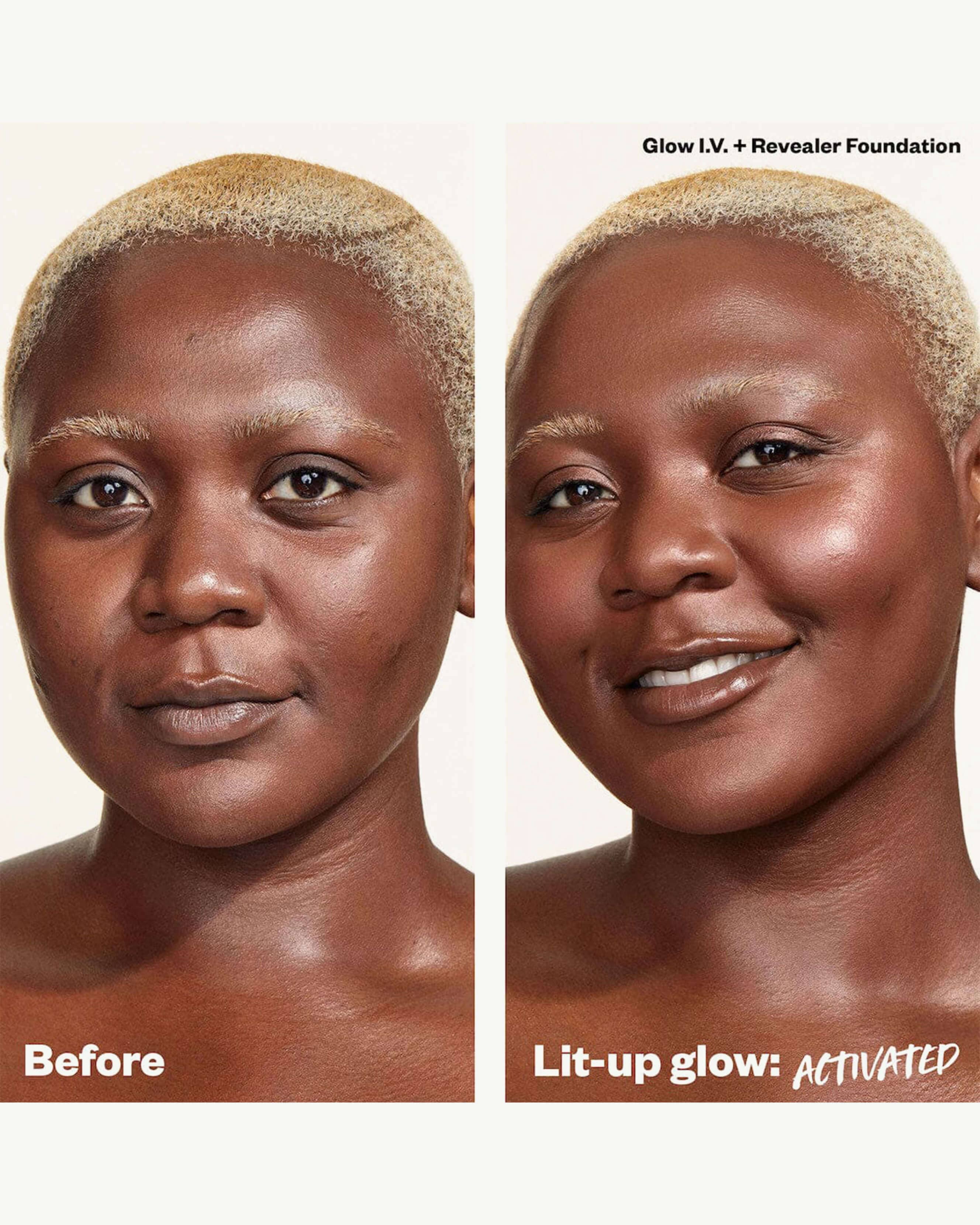 Glow I.V. Vitamin Infused Skin Enhancer Serum - Hydrating & Brightening Facial Treatment for Dull Skin - Perfect for Daily Skincare Routine & Pre-Makeup Prep