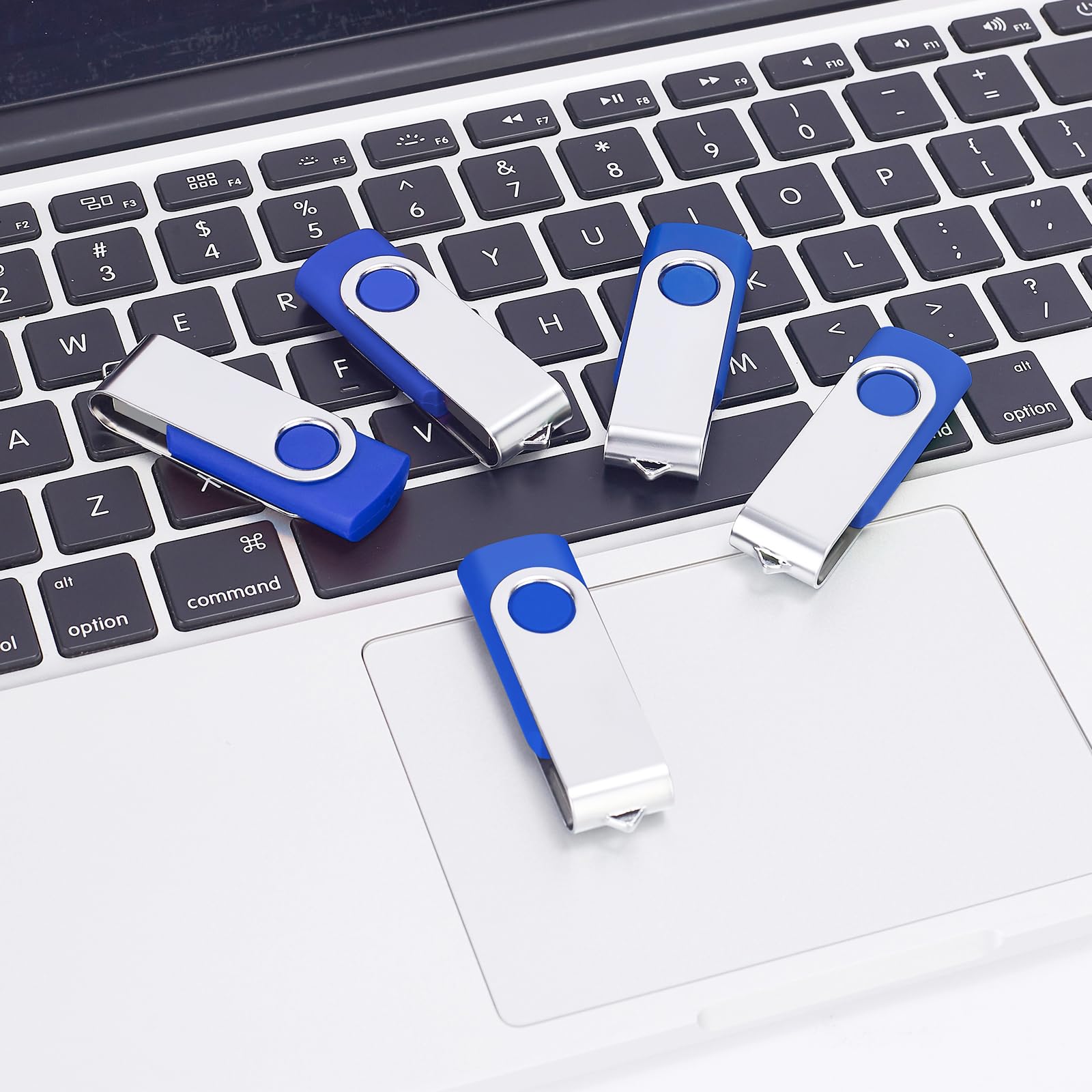 128MB Bulk USB Flash Drives 100 Pack - EASTBULL USB 2.0 Thumb Drives for Data Storage, School, Office & Business Use (Blue, 100 Units) - Perfect for Bulk Distribution, Promotions & File Sharing