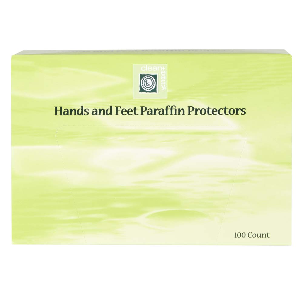 Clean & Easy Hands and Feet Protectors - 100 Count Paraffin Wax Bath Liners | Reusable Spa Accessories for At-Home Manicures & Pedicures, Salon Quality Hand & Foot Care