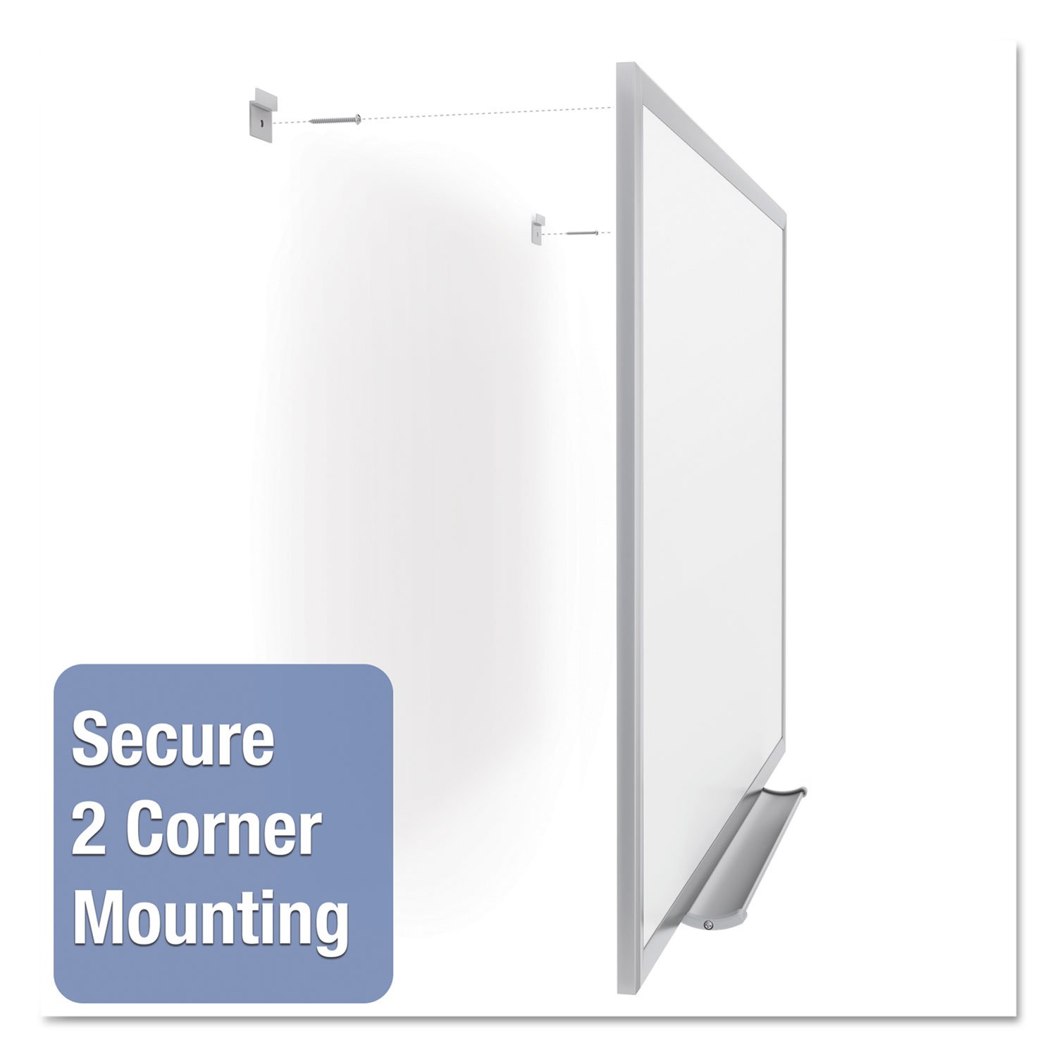Quartet 2543 White Porcelain Dry Erase Board 3ft x 2ft - Aluminum Frame Whiteboard for Office, Classroom & Home Use - Wall Mountable Magnetic Bulletin Board