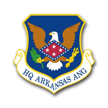 US Air Force Headquarters Arkansas Air National Guard Waterproof Vinyl Window Bumper Sticker Decal 3.8