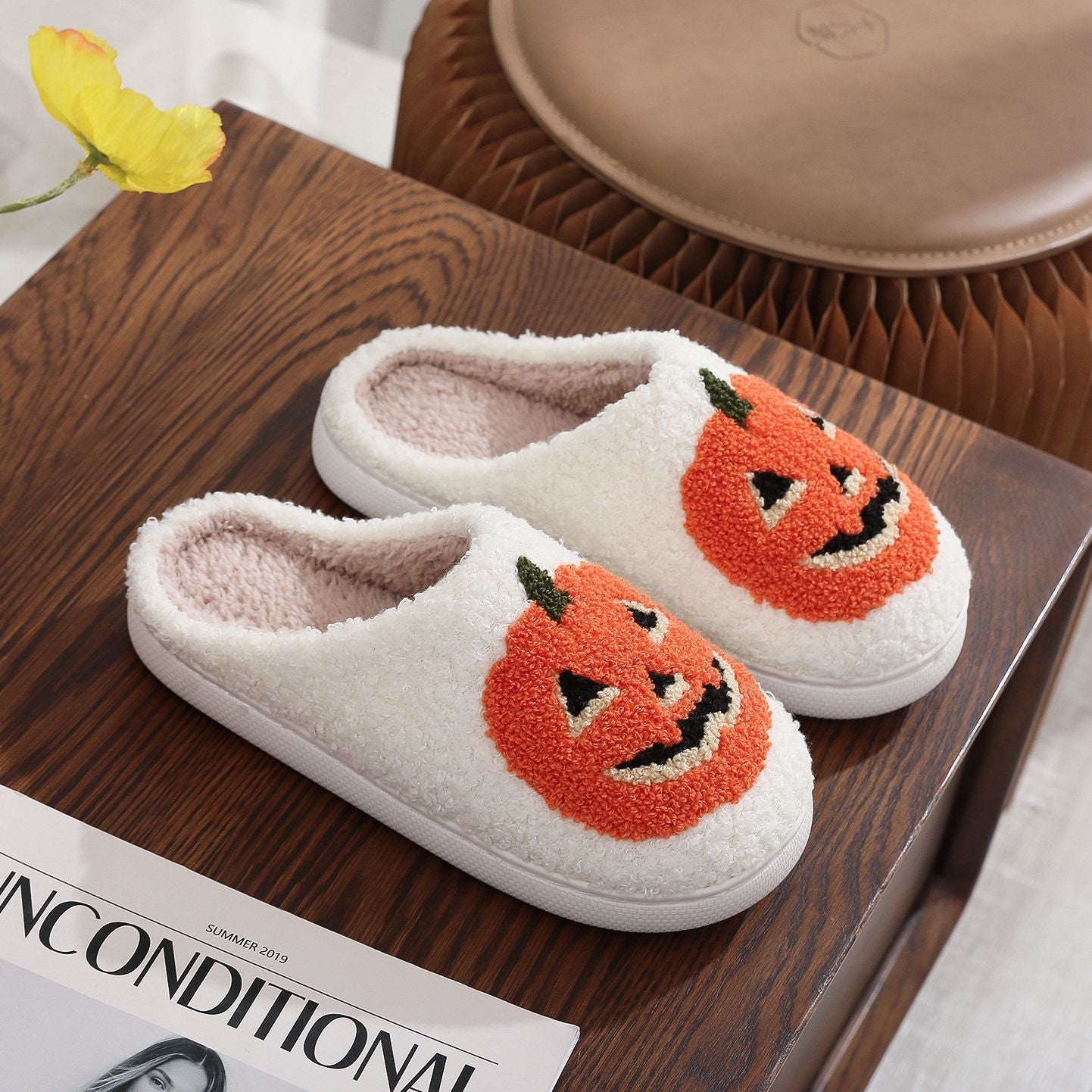 Halloween Slippers for Women & Men - Cozy Plush House Shoes with 7 Cute Designs - Perfect for Trick or Treating, Home Wear & Holiday Gifts
