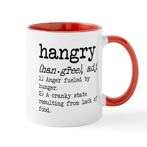 White/Red Inside - Hangry: Defined Mugs