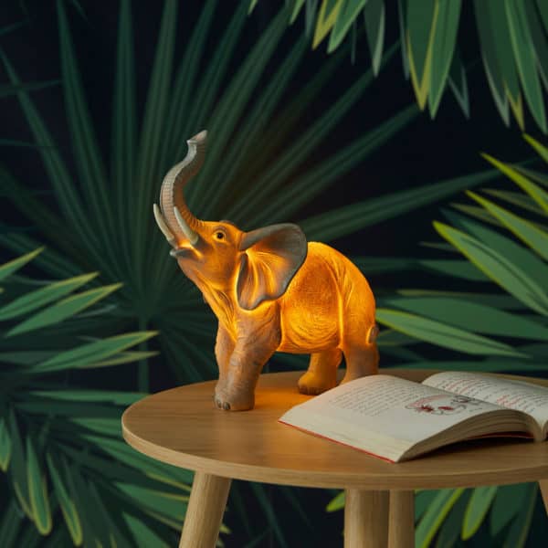 Elephant Night Light - Handcrafted Sculpture for Kids Room, Nursery, or Bedroom Decor - Perfect for Nighttime Comfort and Relaxation