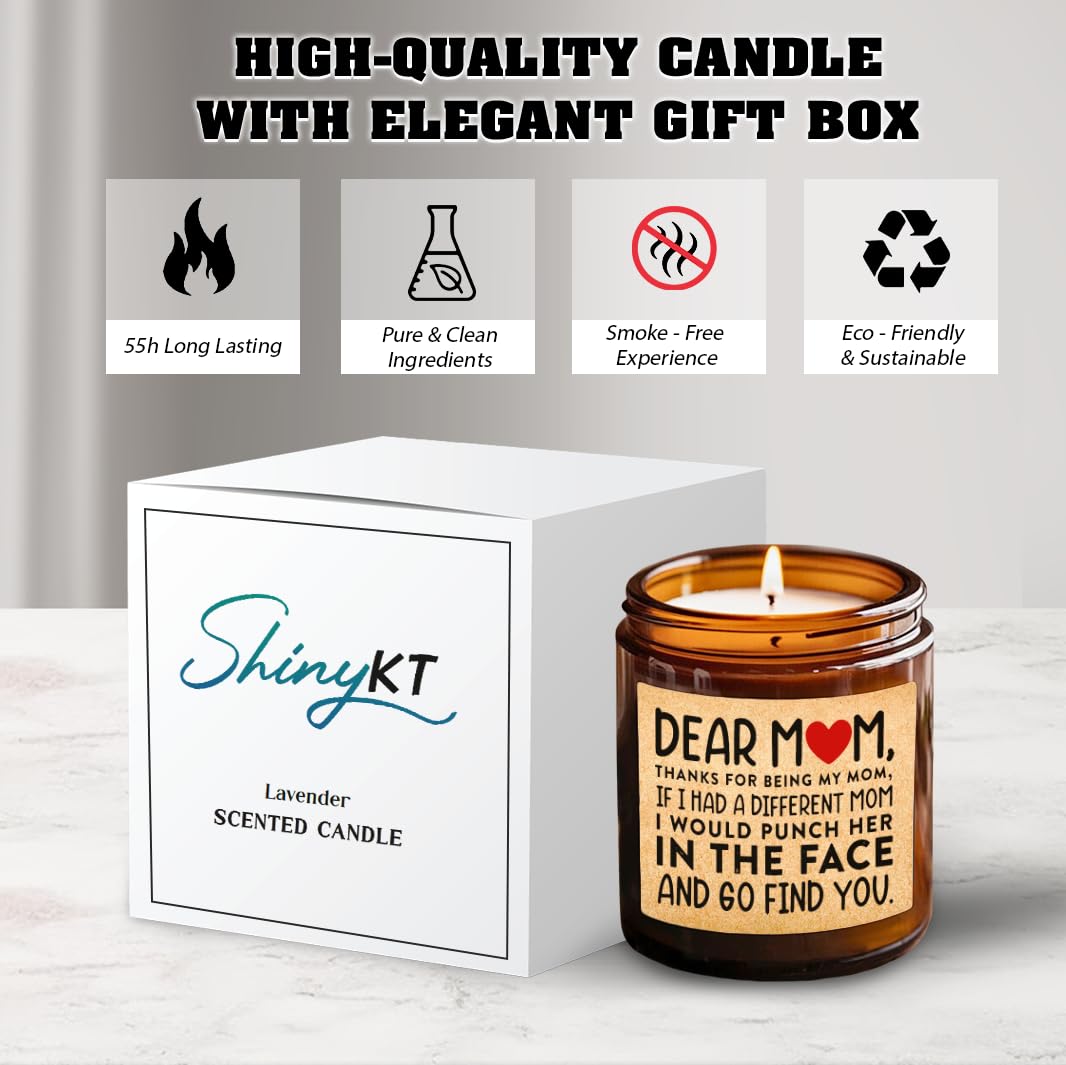 Funny Mama Gifts from Daughter or Son - Lavender Scented 7oz Candle - Perfect Birthday & Mother's Day Present for Mom, Stepmom & Mother-in-Law - Great for Relaxation & Home Decor