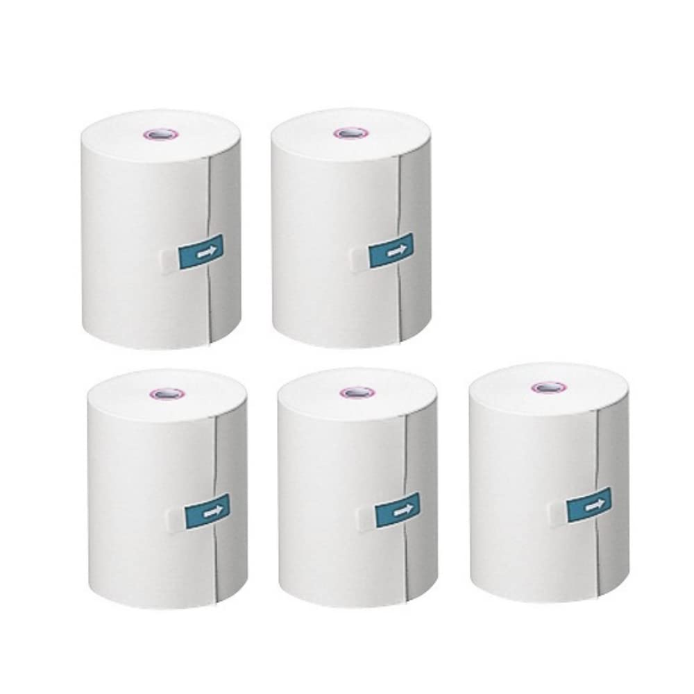 A & D TM-2655V Thermal Printer Paper - 5 Rolls Case (AX-PP147-S) | Japan Import | Ideal for Receipt Printing, POS Systems & Cash Registers