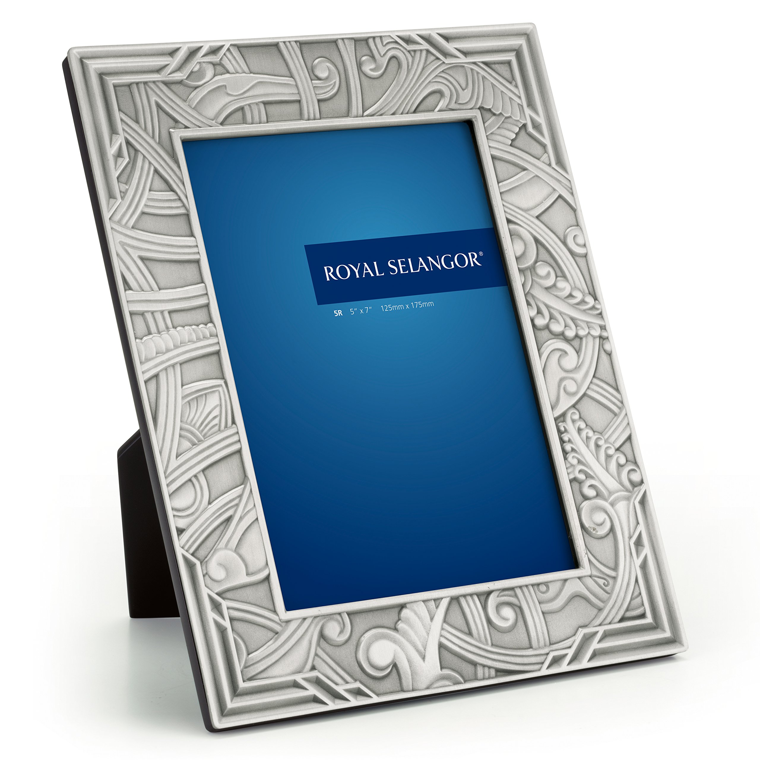 Royal Selangor Hand Finished Atiya Collection Pewter Photo Frame (5R) - Elegant Gift for Weddings, Anniversaries & Home Decor
