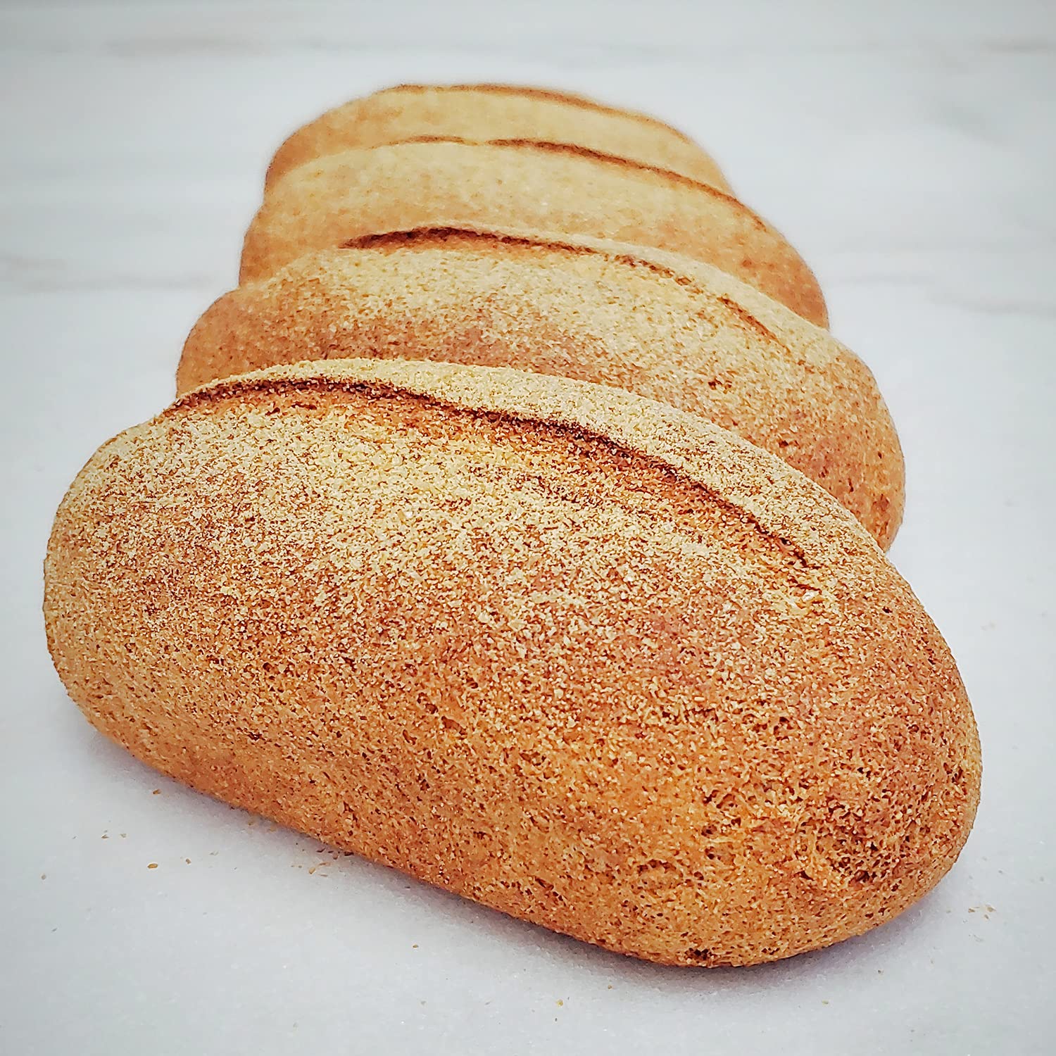 Yez! Artisan Golden Flax Keto Bread - Clean Keto, Paleo, Vegan, Lectin Free, Low Carb, Gluten Free, Wheat Free, Grain Free, Soy Free, Diabetic Friendly, All Natural Ketogenic Food (10 oz Small Loaf, Pack of 12) - Perfect for Keto Diet, Healthy Breakfast & Snacks