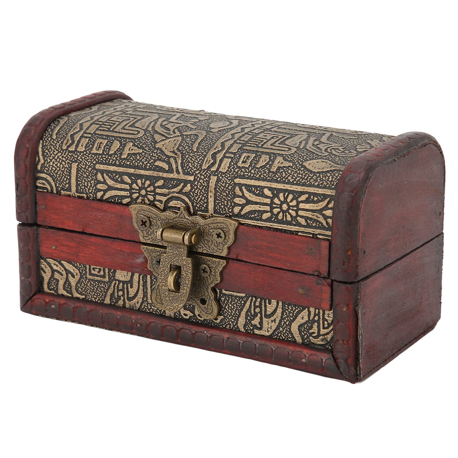 Vintage Pirate Treasure Wooden Storage Box - Handcrafted Jewelry Organizer for Women, Home & Office Decor - Perfect for Jewelry Storage, Gift Giving & Themed Decorations