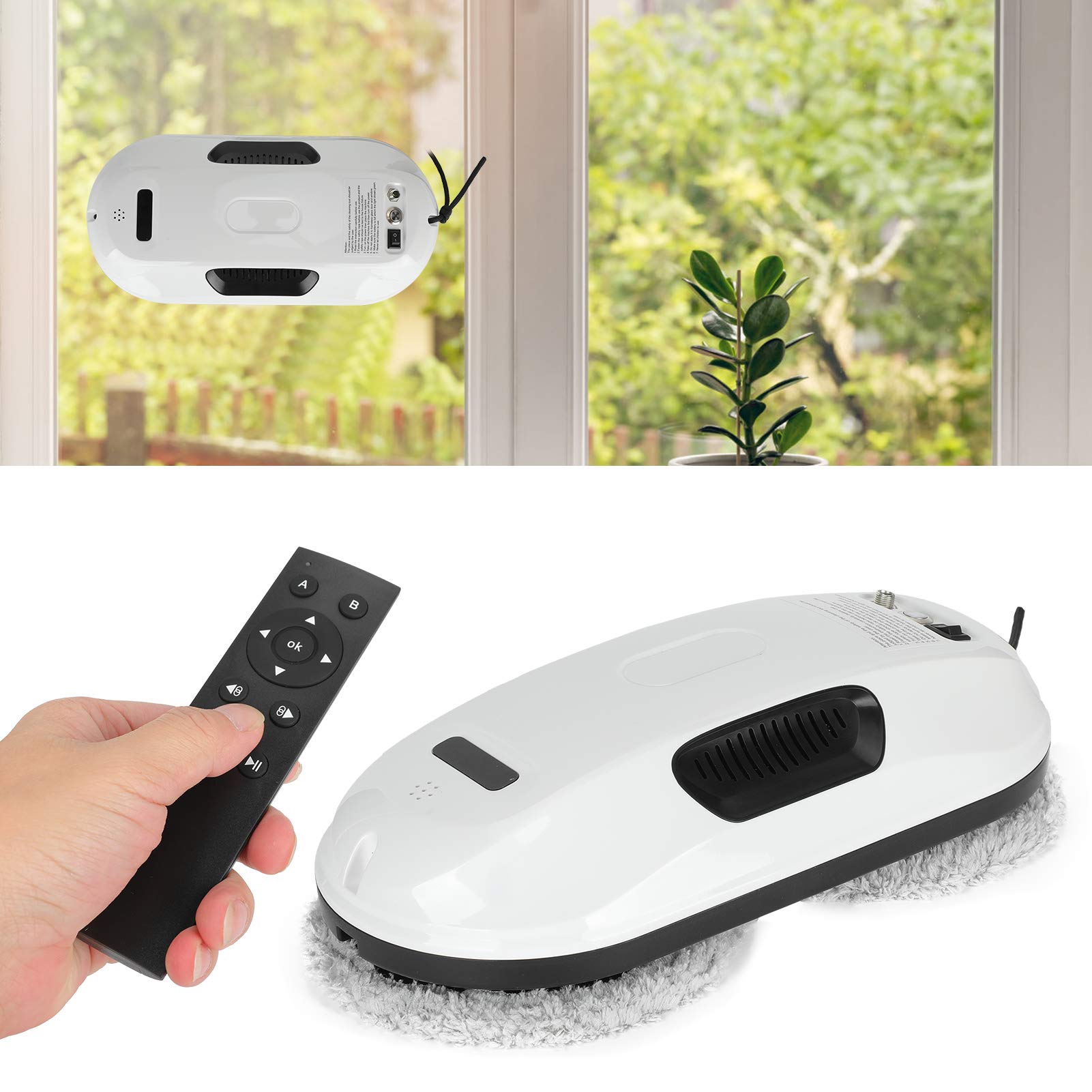 Smart Automatic Window Cleaning Robot - Indoor & Outdoor Glass Vacuum Cleaner for Home & Office - Perfect for High-Rise Buildings, Skylights & Hard-to-Reach Windows (US Compliant)