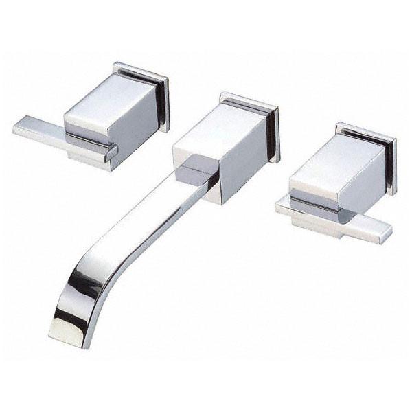 Danze Sirius Chrome Modern Wall Mounted Bathroom Sink Faucet with Touch Drain - Includes Rough-in Valve | Sleek Water-Saving Design for Contemporary Homes & Commercial Spaces