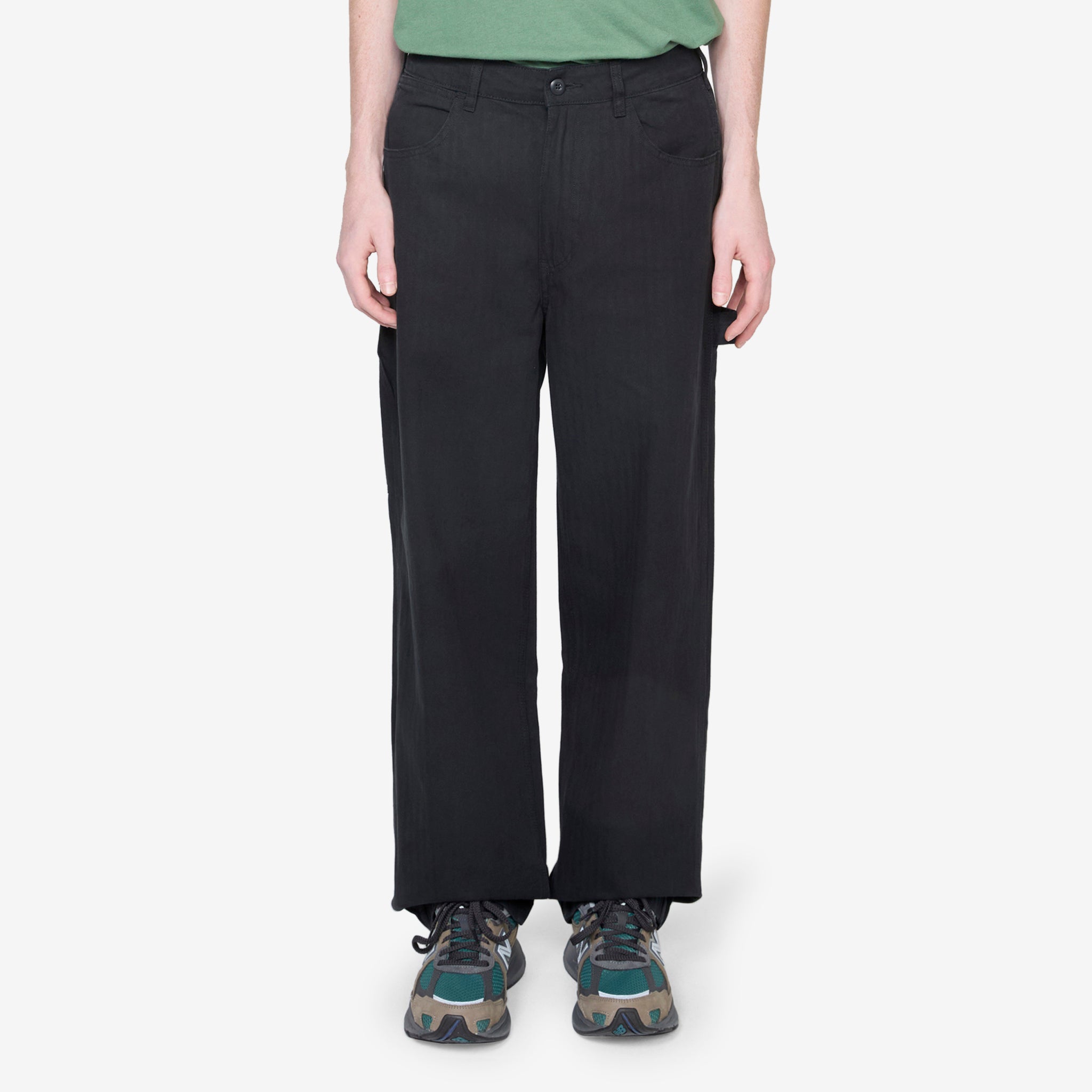 Men's Black Carpenter Work Pants - Durable & Comfortable for Construction, Woodworking & Outdoor Work