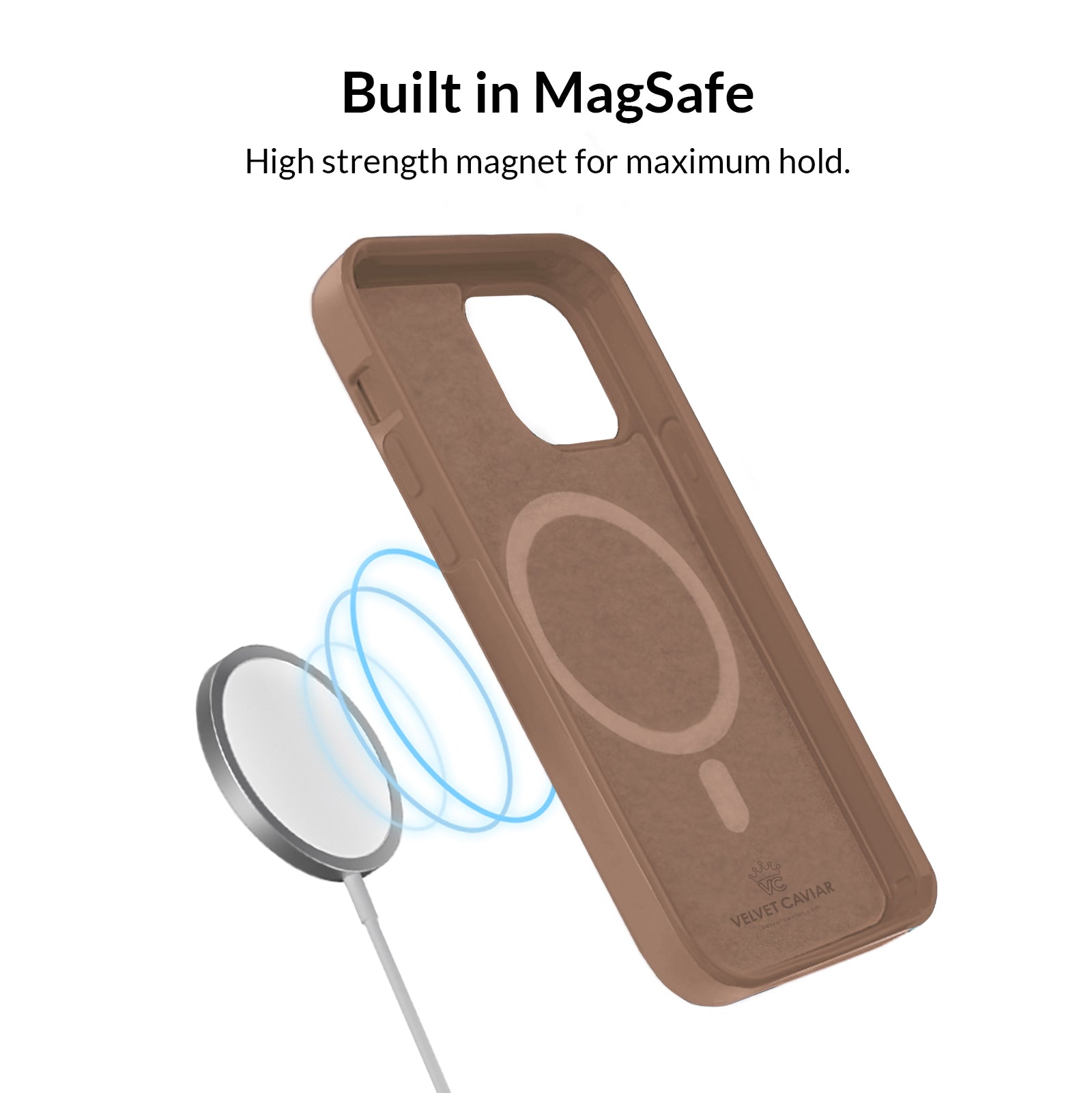 Durable Brown Silicone iPhone Case - Shockproof & Anti-Slip Protective Cover for iPhone 13/14/15 Pro Max - Perfect for Outdoor Activities, Work & Daily Use