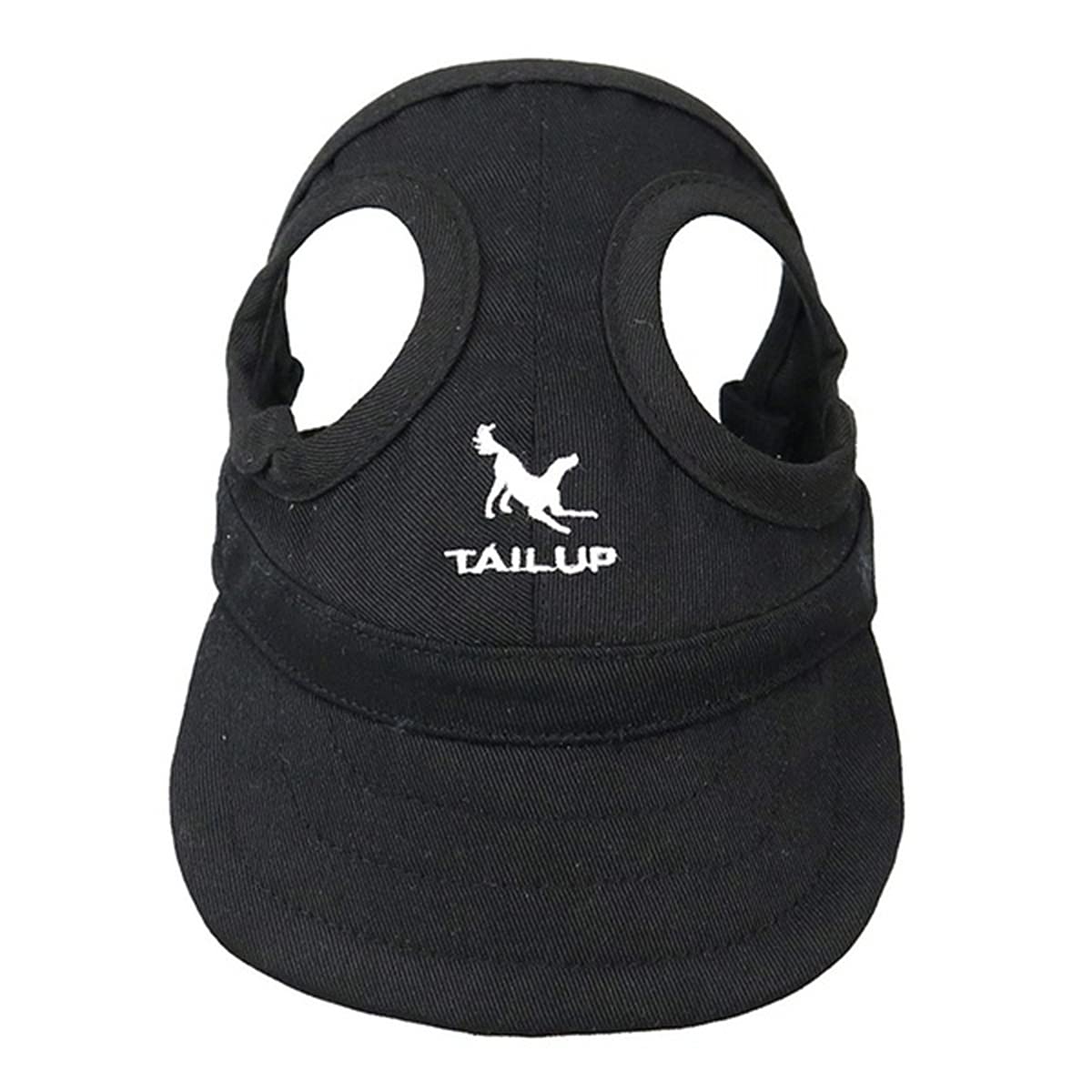 Waywdz Black Baseball Cap for Cats & Dogs - Mini Solid Pet Hat for Outdoor Adventures, Birthday Gifts & Costume Accessories - Perfect for Halloween, Parties & Photo Shoots