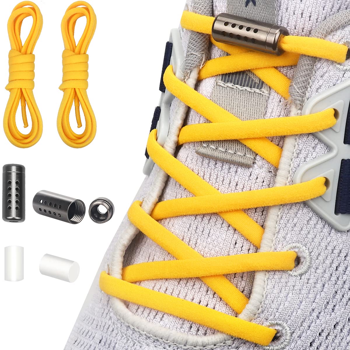 Aiboxin Elastic No Tie Shoe Laces for Kids & Adults - Stretchable Scented Shoelaces One Size Fits All - Perfect for Running, Walking, and Sports Activities