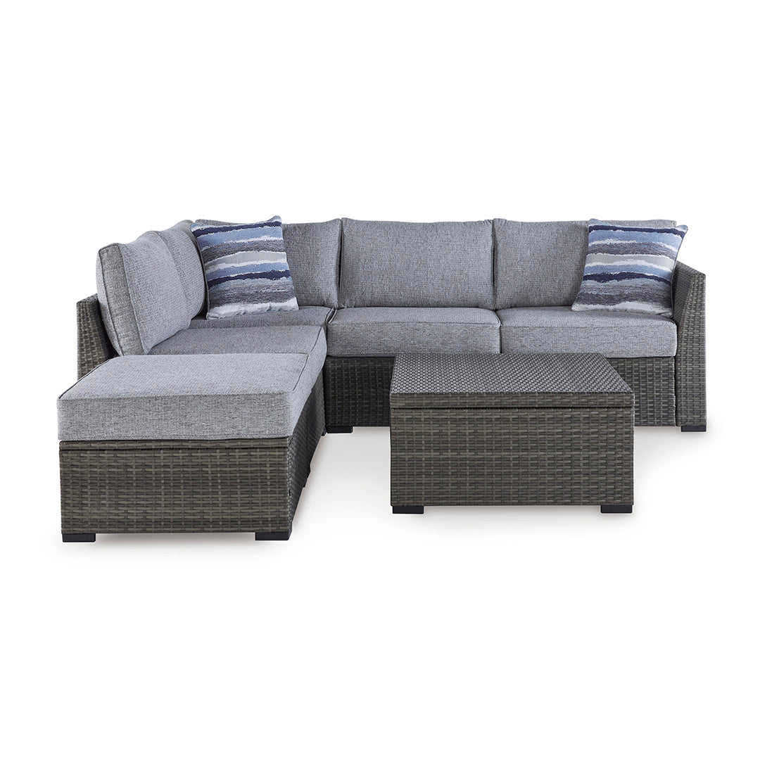 Petal Road 4-Piece Outdoor Patio Furniture Set - Waterproof Wicker Sofa & Coffee Table for Garden, Backyard, Poolside - Perfect for Relaxing & Entertaining