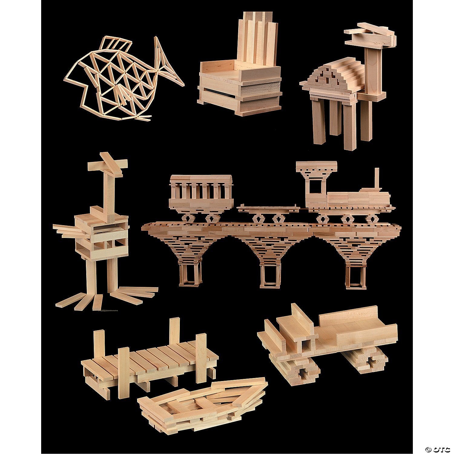 KEVA Maple 1000 Wooden Building Planks with Storage Bin - STEM Educational Toys for Kids, Creative Construction Blocks for Classroom & Home Play