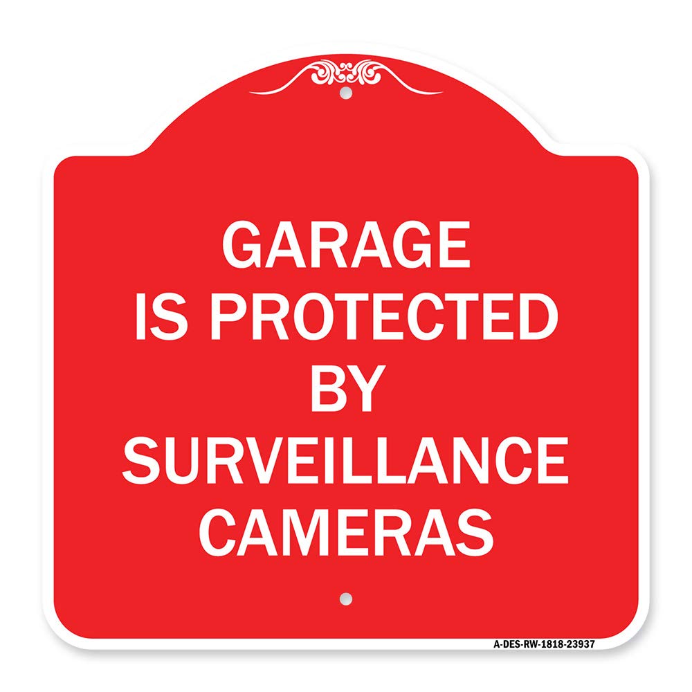 SignMission Designer Series Garage Surveillance Sign - 18