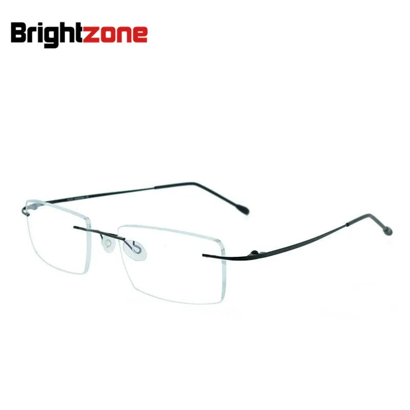 Brightzone Women's Rimless Square Screwless Titanium Eyeglasses 71213 - Lightweight & Durable Glasses for Work, Reading & Everyday Use