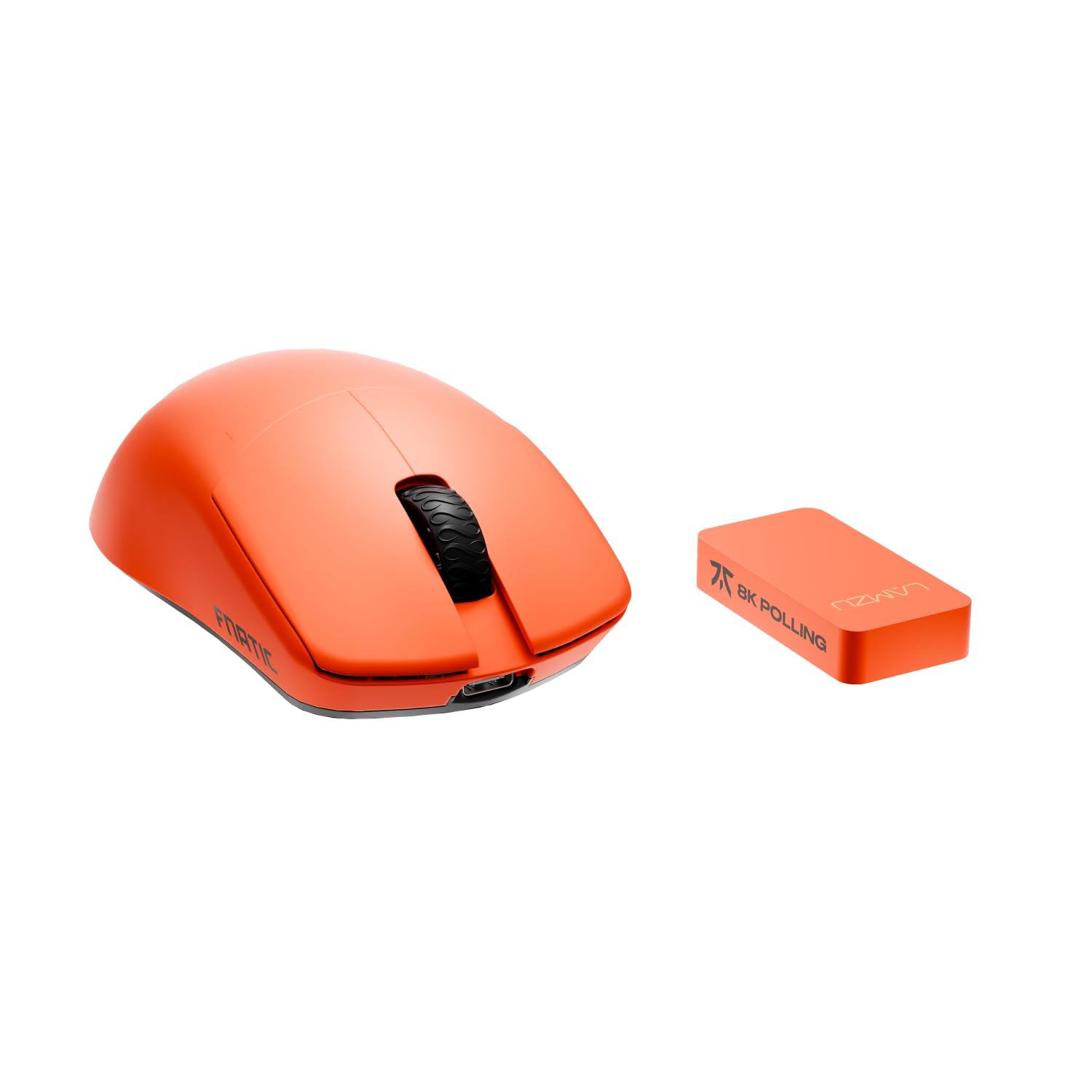 Fnatic x Lamzu Maya 8K Wireless Pro Gaming Mouse - Ultra Light 45g, Pixart 3950 Sensor, 80h Battery, Optical Switches, Windows/Mac Compatible - Perfect for Esports, FPS & MOBA Gaming