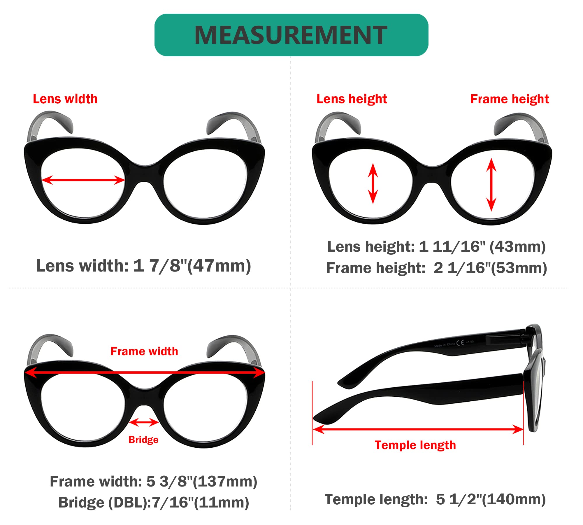 Eyekepper Round Reading Glasses for Women - Large Frame Readers with Grey Tortoise Pattern +1.75 Magnification | Stylish & Comfortable for Reading, Working, and Daily Use
