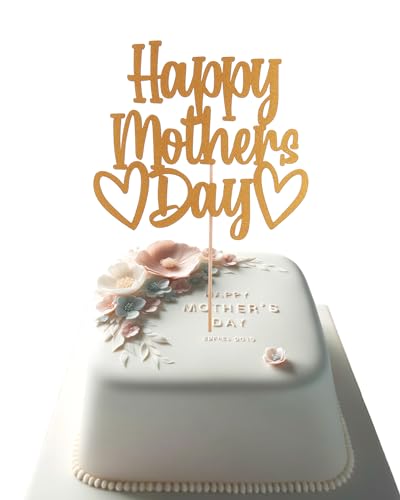 Happy Mother’s Day Cake Topper, Gold